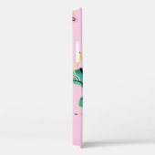 レトロローラースケート：ピンクパターン。 Case-Mate iPhoneケース (裏面 / 右)