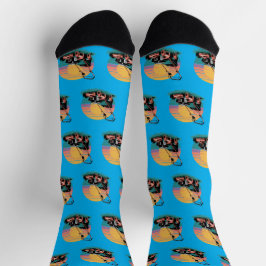 レトロローンモーワーサンセット ソックス