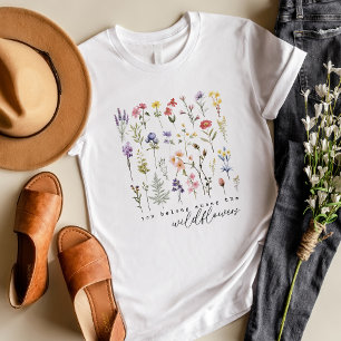 レトロワイルドフラワーフローラ Tシャツ