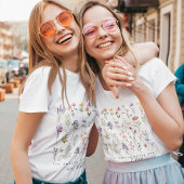 レトロワイルドフラワーフローラ Tシャツ