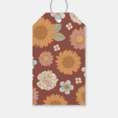 レトロワイルドフラワーベイビーシャワーありがとう ギフトタグ (裏面)