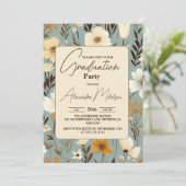 レトロワイルドフラワー2024卒業パーティー 招待状 (スタンド正面)