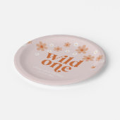 レトロワイルドワンデイジーボホ1歳 ペーパープレート (アングル)