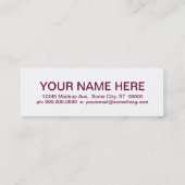 レトロワイン スキニー名刺 (裏面)