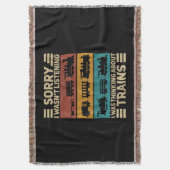 レトロワゴントレインラバーモデル鉄道車掌F スローブランケット (正面縦)