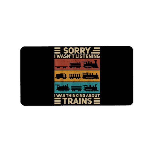 レトロワゴントレインラバーモデル鉄道車掌F ラベル (正面)