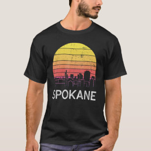 レトロワシントンスポケーンスカイラインヴィンテージアーバンブイ Tシャツ