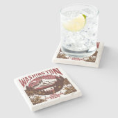 レトロワシントン ストーンコースター (横)