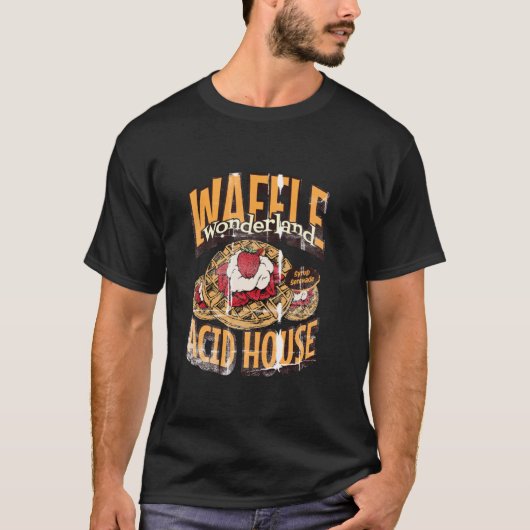 レトロワッフル アシッドハウス Tシャツ (正面)