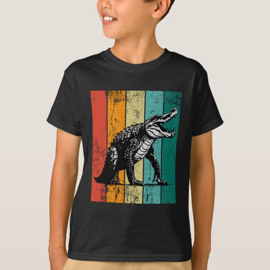 レトロワニ Tシャツ (正面)