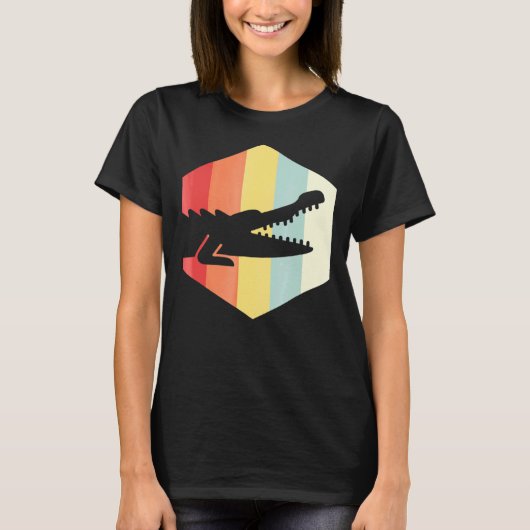 レトロワニ Tシャツ (正面)
