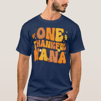 レトロワンサンクフルナナ秋秋ハッピーサンクシー Tシャツ