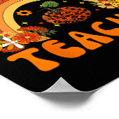 レトロワンサンクフル先生感謝祭秋メンズ ポスター (角)