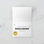 レトロワンハッピードゥデ誕生日サンキューカード サンキューカード (内部)