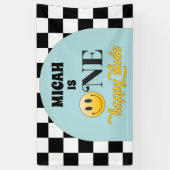 レトロワンハッピードゥデ誕生日ラージバナー 横断幕 (縦)