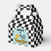 レトロワンハッピードゥードバースデーパーティーの好意ボックス フェイバーボックス (裏面サイド)