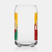 レトロワンラブポスターアートカラフルパーソナライズされた ガラス缶 (右)