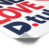 レトロワンラブD.Tubeカラーポスター ポスター (角)