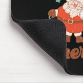 レトロワンヴェリメリーフィジカルセラピストサンタ マウスパッド (コーナー)