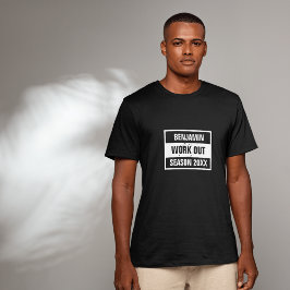 レトロワークアウトシーズン20XXブラック Tシャツ