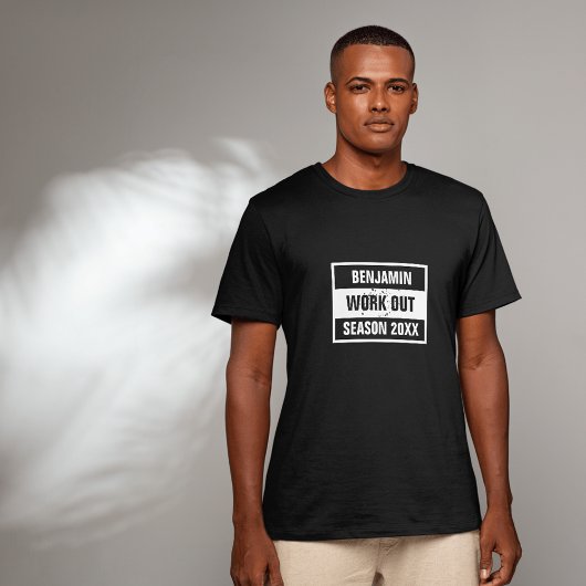 レトロワークアウトシーズン20XXブラック Tシャツ