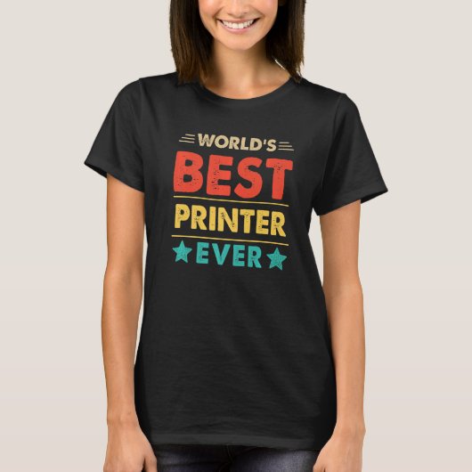 レトロワールドのプリ最高のンターEver Tシャツ (正面)
