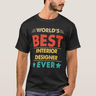 レトロワールドの最高のインテリアデザイナーエバー Tシャツ