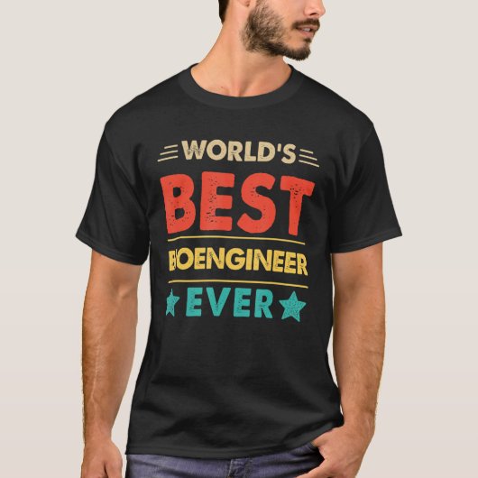 レトロワールドの最高のバイオエンジニアー Tシャツ (正面)