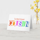 レトロワールド最大いとこ カード (黄色い花)