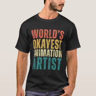 レトロワールド最大のアニメーションアーティストのおもしろい仕事 Tシャツ