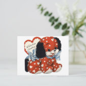 レトロヴァレンティーンズデイパピー シーズンポストカード (スタンド正面)