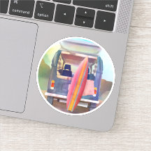 レトロヴァンサーフボードビーチカリフォルニアビベス