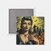 レトロヴァンパイアガール マグネット (正面/裏面)