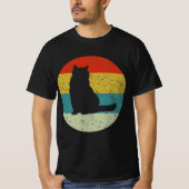 レトロヴィナッツブリティッシュ・ショートエアキャット Tシャツ (正面)