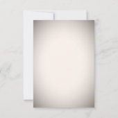 レトロヴィネット写真コラージフィルムストリップ結婚ズ サンキューカード (裏面)