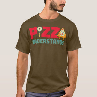 レトロヴィンテージおもしろいピザラバーピザが理解 Tシャツ