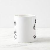 レトロヴィンテージおもしろいピックボールキッチンズクローズ コーヒーマグカップ (中央)