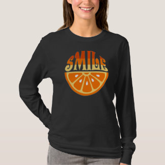 レトロヴィンテージかわいいスマイルレモンサマーフルーツサマー Tシャツ
