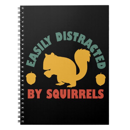 レトロヴィンテージがリスに気を取られやすい ノートブック (正面)