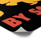 レトロヴィンテージがリスに気を取られやすい ポスター (角)