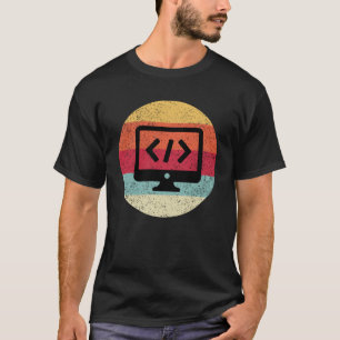 レトロヴィンテージくもの巣開発者CSS JavaScript HTML Tシャツ