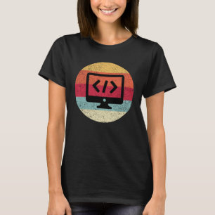 レトロヴィンテージくもの巣開発者CSS JavaScript HTML Tシャツ