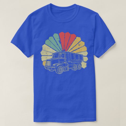 レトロヴィンテージごみ車 Tシャツ (デザイン正面)