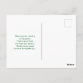 レトロヴィンテージすてきサンタクロースありがとう ポストカード (裏面)