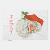 レトロヴィンテージすてきサンタクロース キッチンタオル (横)