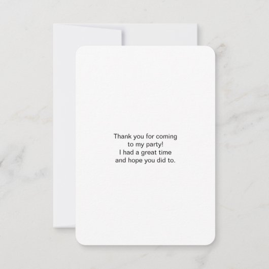 レトロヴィンテージすてきサンタクロース サンキューカード (裏面)