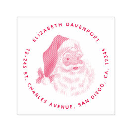 レトロヴィンテージすてきサンタクロース セルフインキングスタンプ