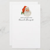 レトロヴィンテージすてきサンタクロース 便箋 (正面/裏面)