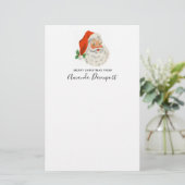 レトロヴィンテージすてきサンタクロース 便箋 (スタンド正面)