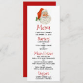 レトロヴィンテージすてきサンタクロース 招待状 (正面/裏面)